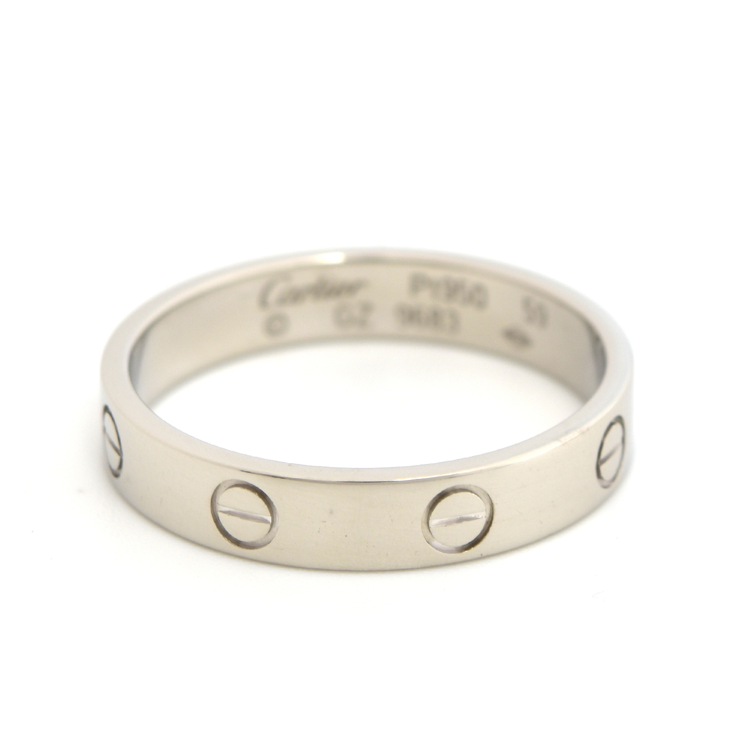 Cartier Love Ring Platinum Sz 59 - Brilliance Jewels