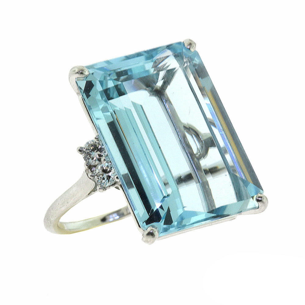 Cartier-Tank-Ring-Aquamarine-18WG-White-Gold-#52-US6-6.5 – dct-ep_vintage  luxury Store