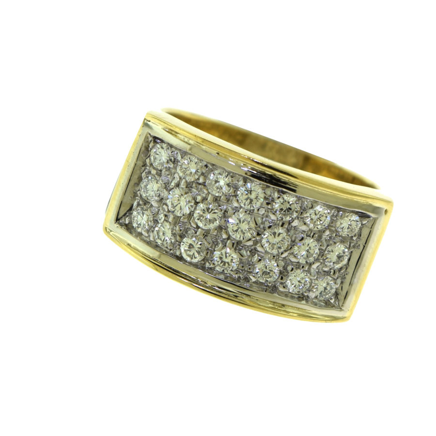 YELLOW GOLD COCKTAIL RING