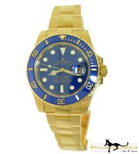 Fremtrædende vidnesbyrd gyde ROLEX Submariner Ref. 11618 Yellow Gold Blue Dial & Blue Bezel Watch  (R-103) - Brilliance Jewels Fine Jewelry And Luxury Watches