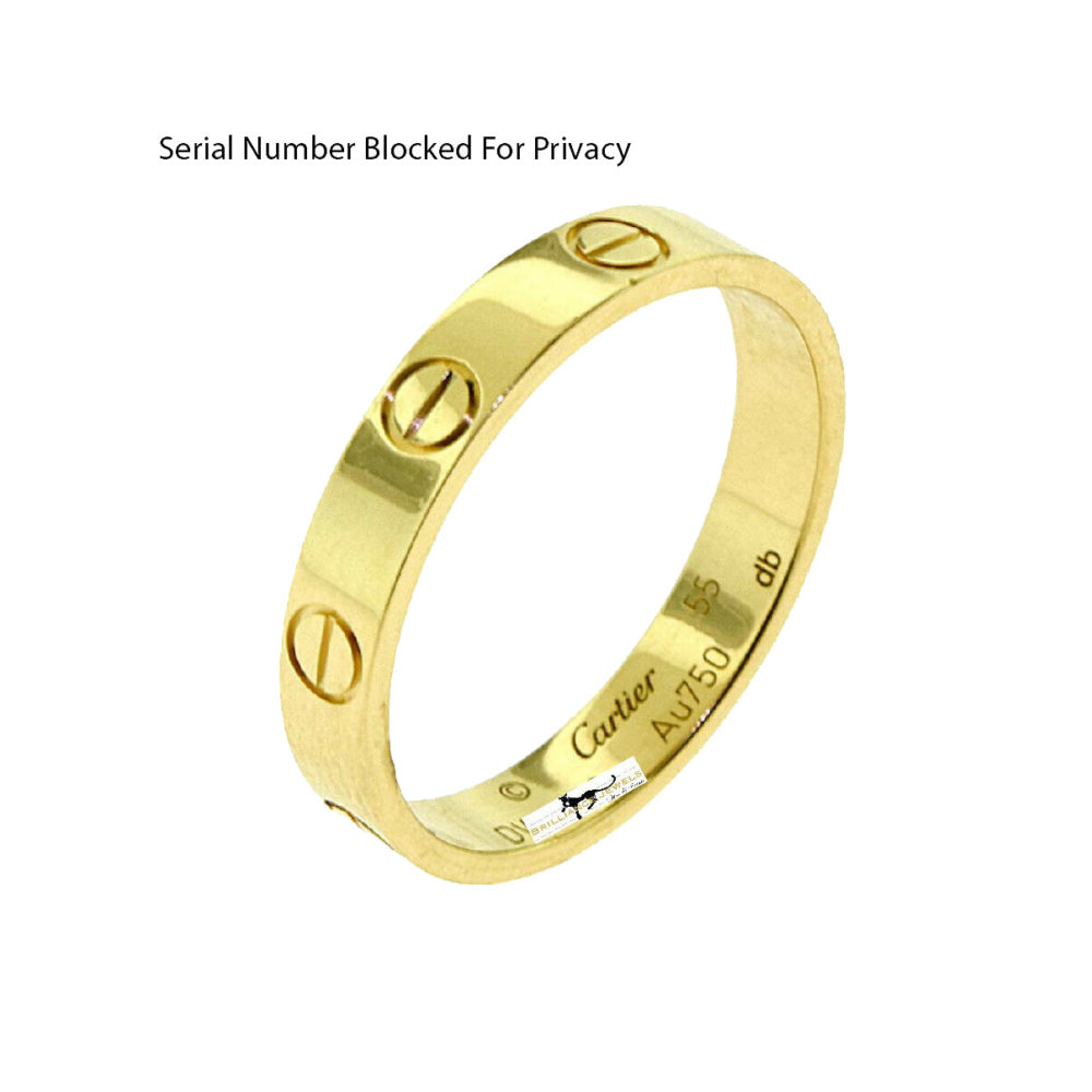 Cartier 18K Rose Gold Love Wedding Band Ring 58 – THE CLOSET