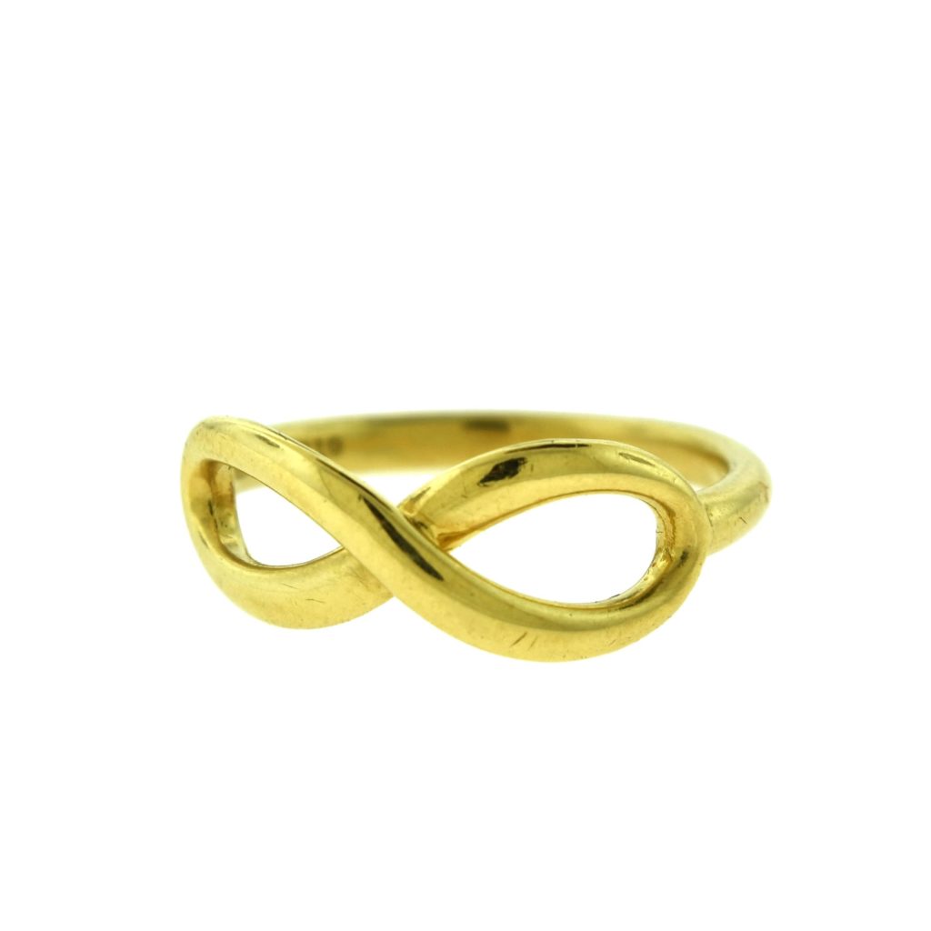 Tiffany & Co. 18k Yellow Gold Infinity Ring - Brilliance Jewels