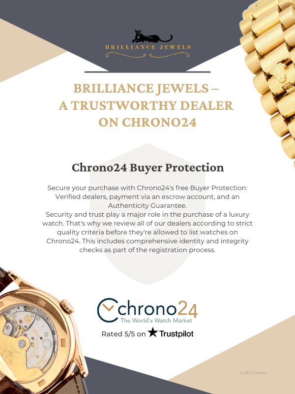 Brilliance Jewels - A Trustworthy Dealer on Chrono24 Infographic 1