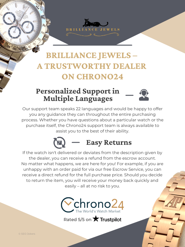 Brilliance Jewels - A Trustworthy Dealer on Chrono24 (Personalized Support)