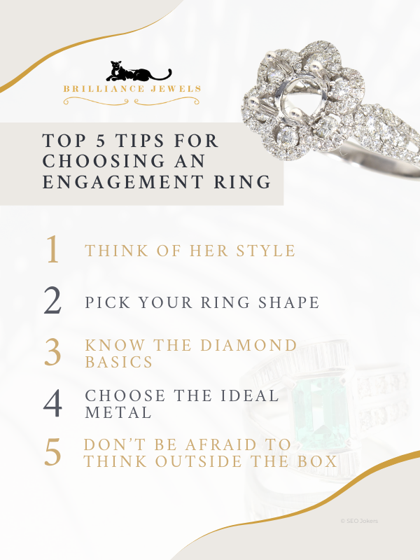Top 5 Tips For Choosing an Engagement Ring Infographic 1