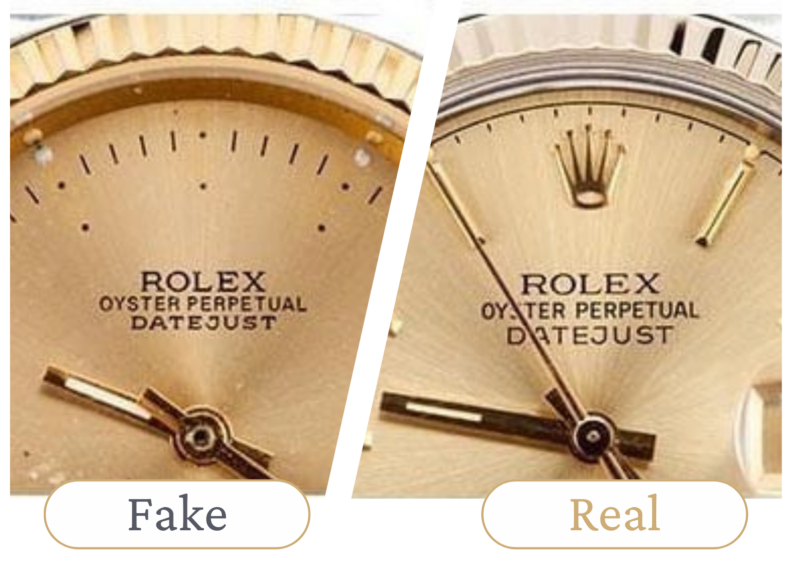 How to Spot a Fake Rolex - Fake VS. Real 1