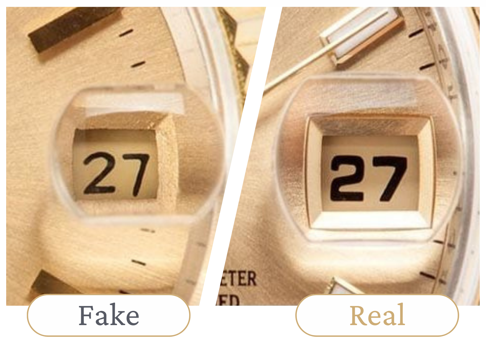 How to Spot a Fake Rolex - Fake VS. Real 6