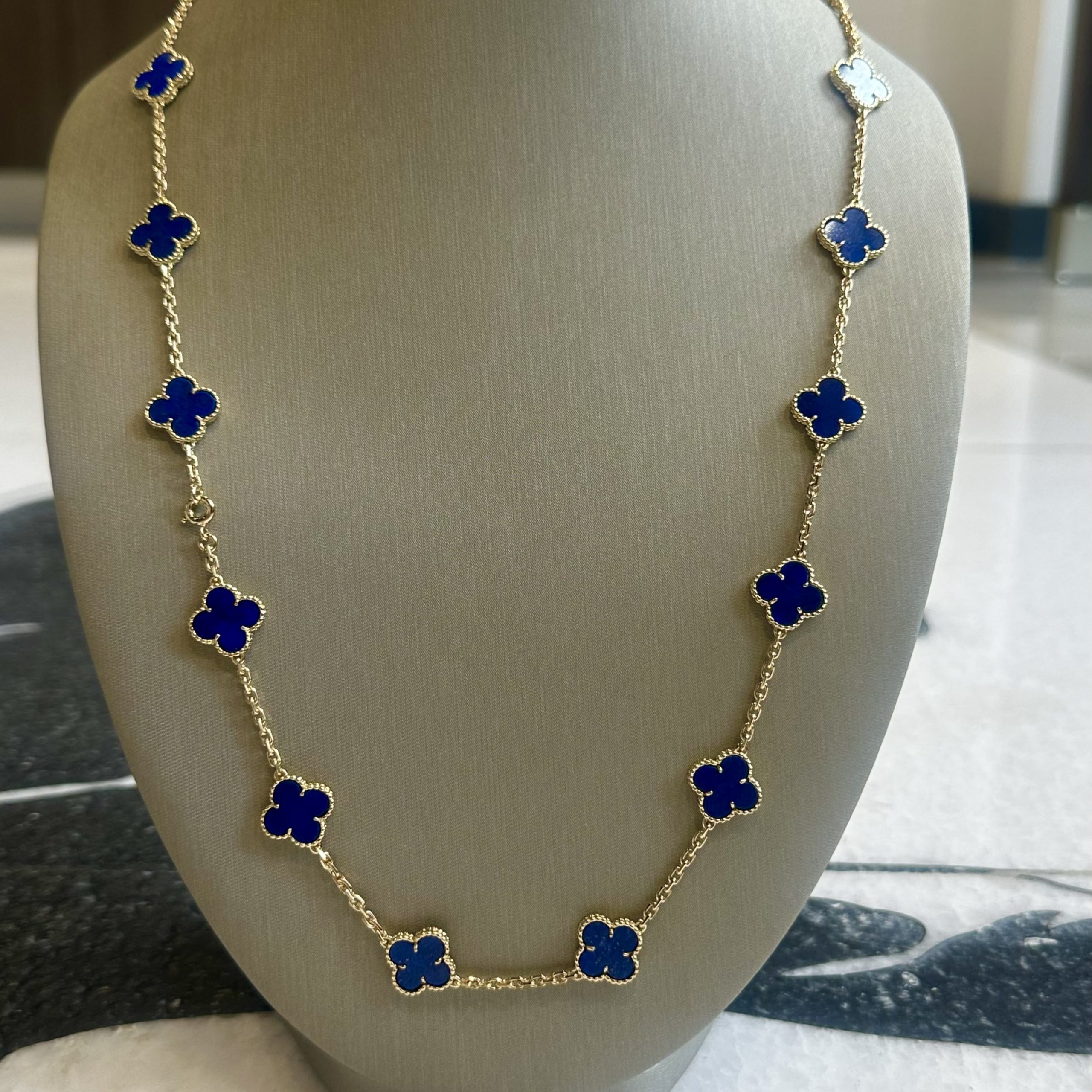 Van Cleef & Arpels Alhambra Lapis Lazuli Necklace
