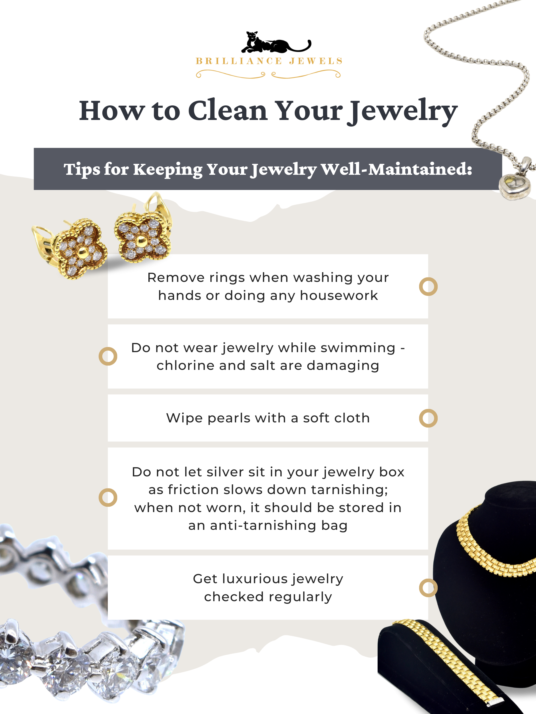 How To Clean Your Jewelry - Tips for Keeping Your Jewelry Well-Maintained